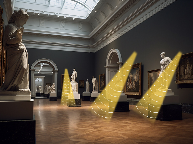 文物展覽中的定向音響