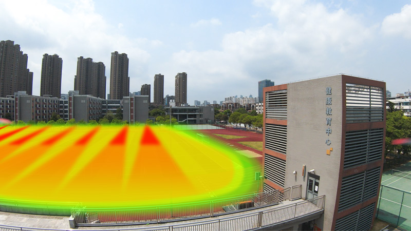 清聽聲學(xué)靜音操場系統(tǒng)，定向發(fā)聲，不擾民