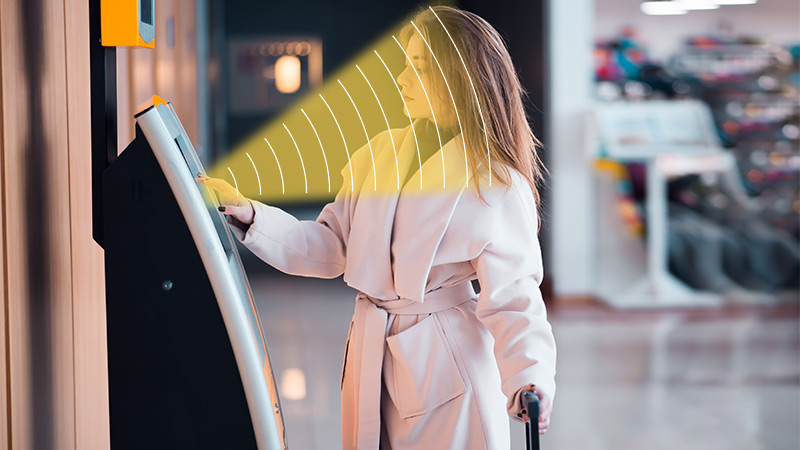 自助服務(wù)機(jī)集成定向聲技術(shù)