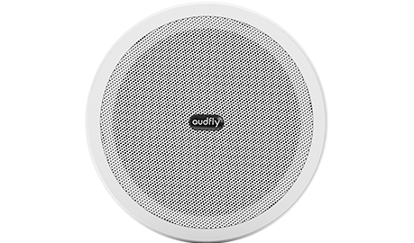 圓形一體式定向播放音響R，指向性強(qiáng)，內(nèi)置功放，適合吸頂安裝